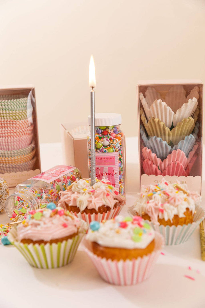 Pastel with Glitter Birthday Candles
