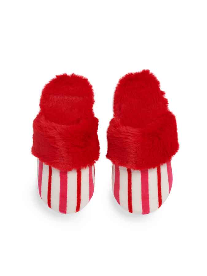 Candy Stripe Slippers
