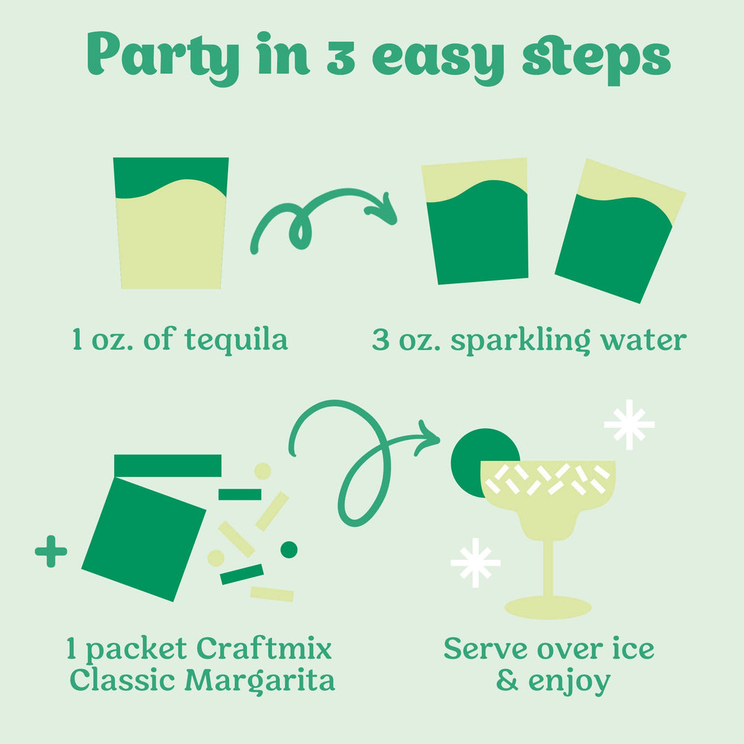Classic Margarita Cocktail Mixer 12 Pack