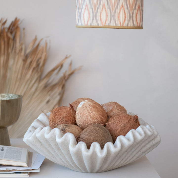 Resin Ruffled Bowl