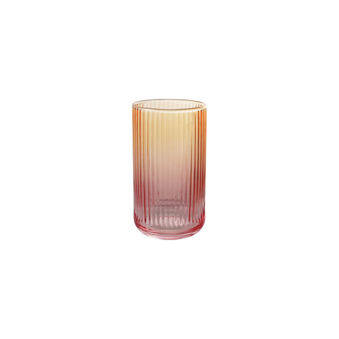 Tall Ribbed Glass