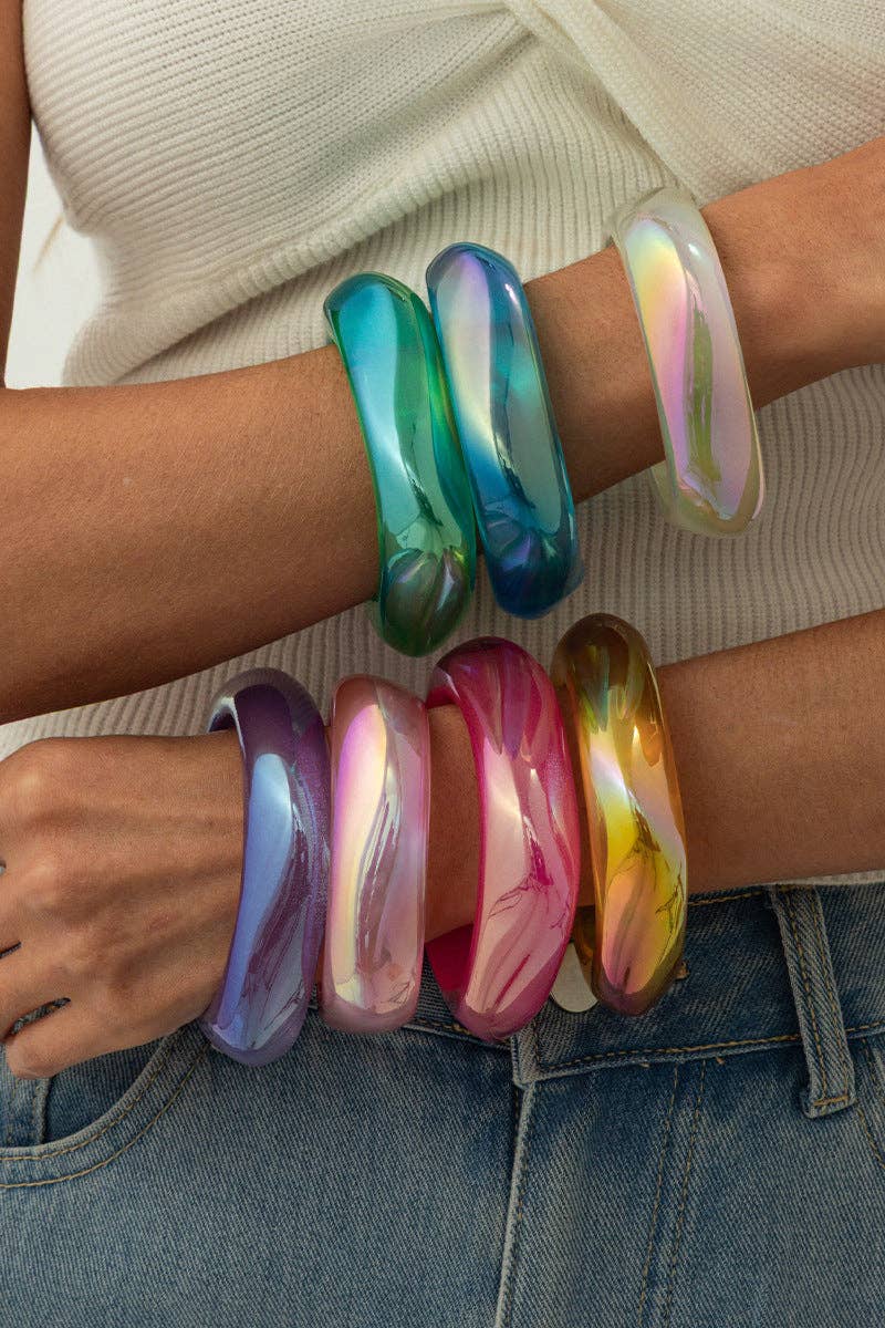 Iridescent Bracelet: White