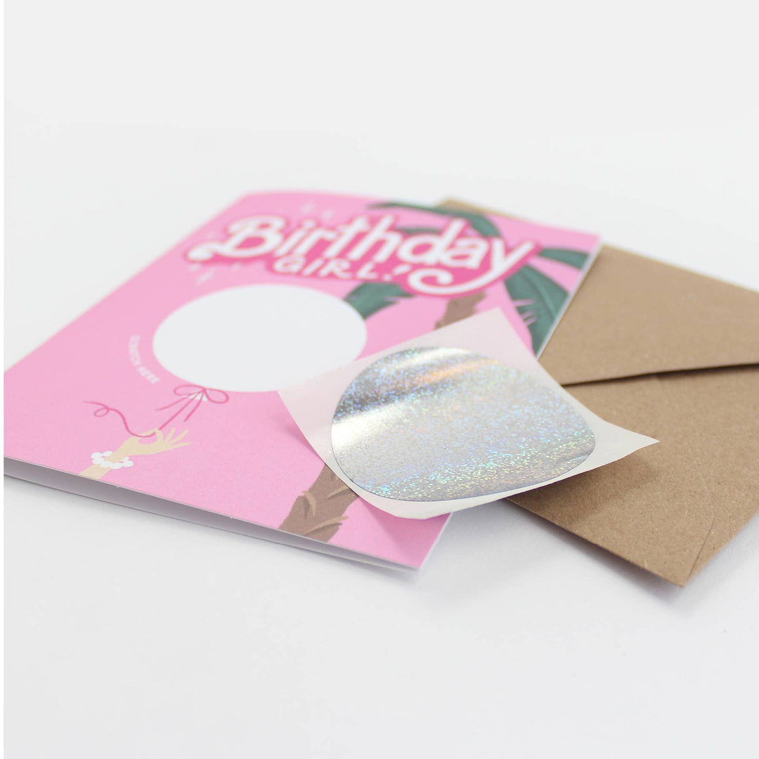 Scratch-off Barbie Birthday Card