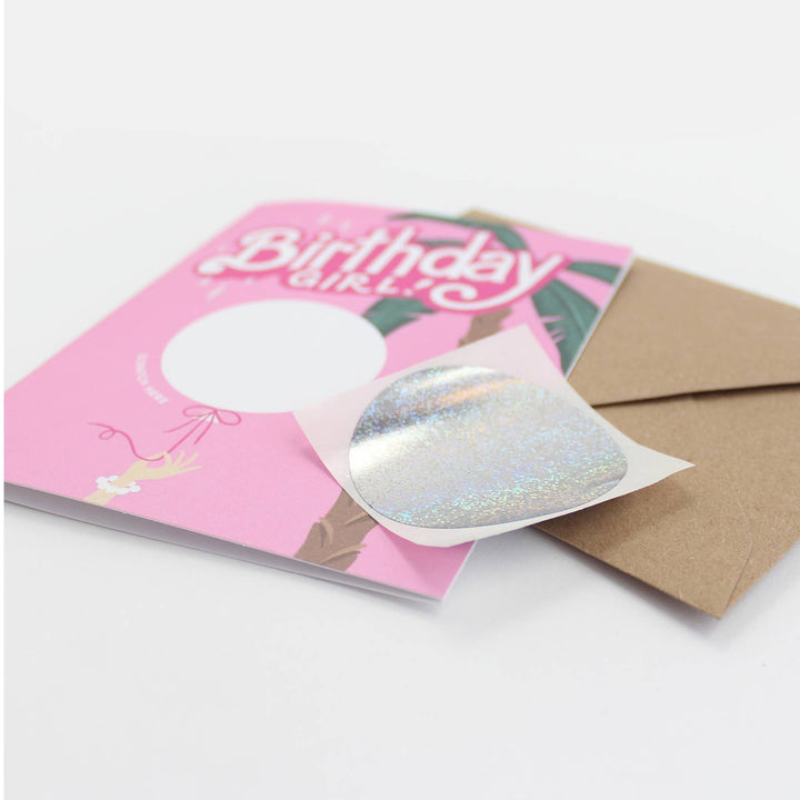 Scratch-off Barbie Birthday Card