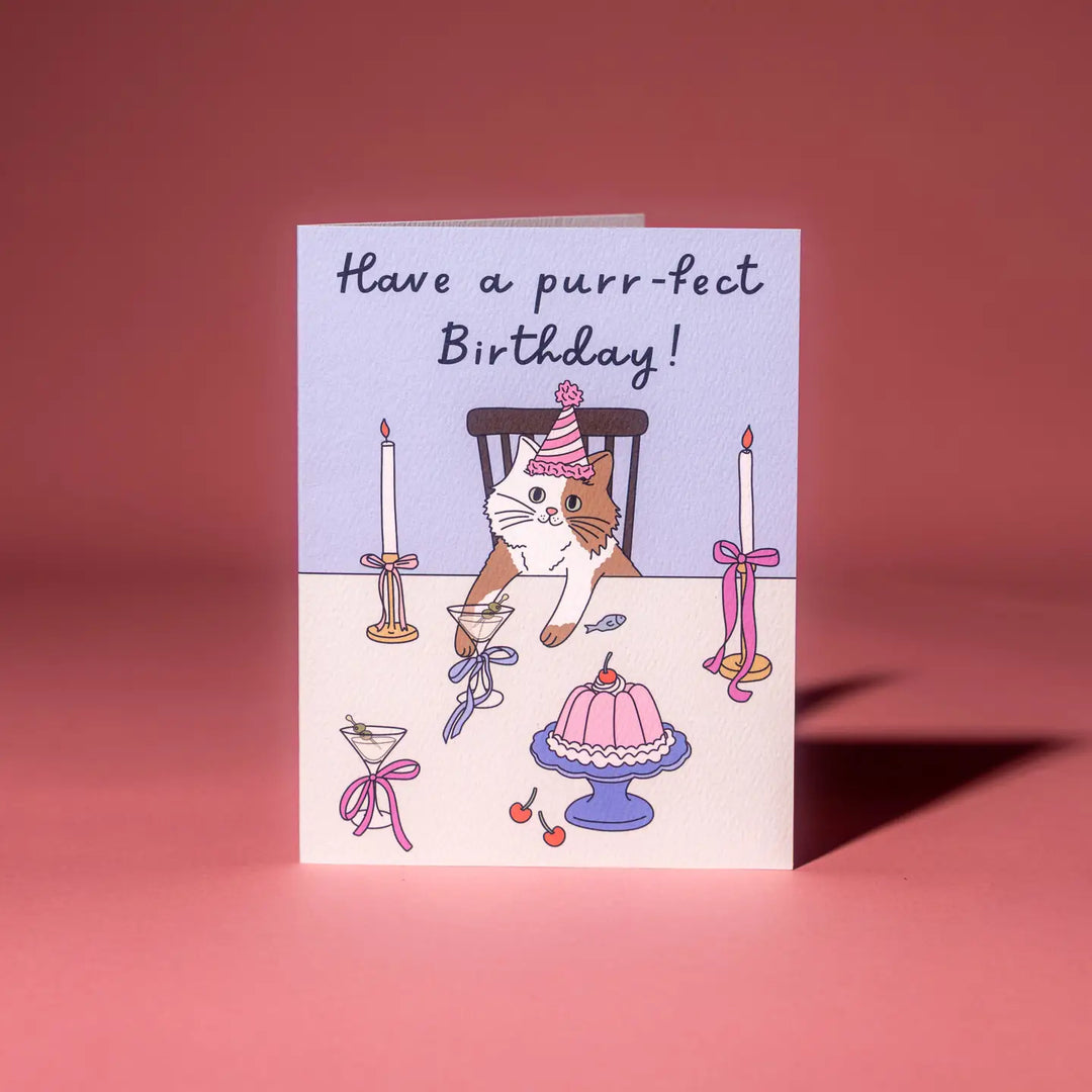 Purr-Fect Birthday Card