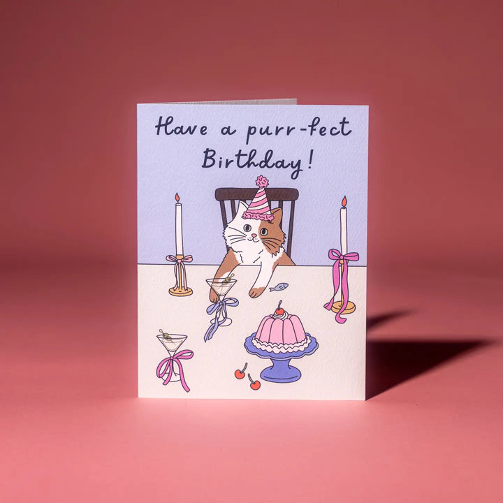 Purr-Fect Birthday Card