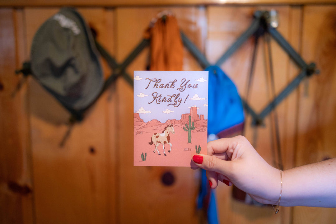 A Western Thank You Card