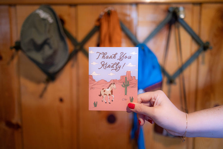 A Western Thank You Card