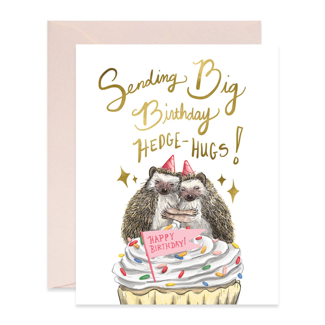 Hedge Hugs Birthday Card