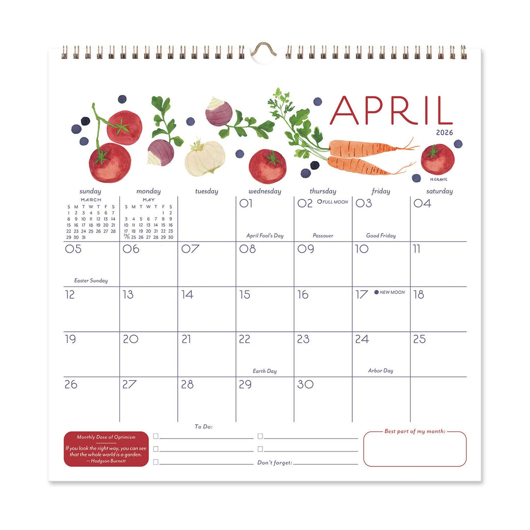 2026 Garden Party Calendar