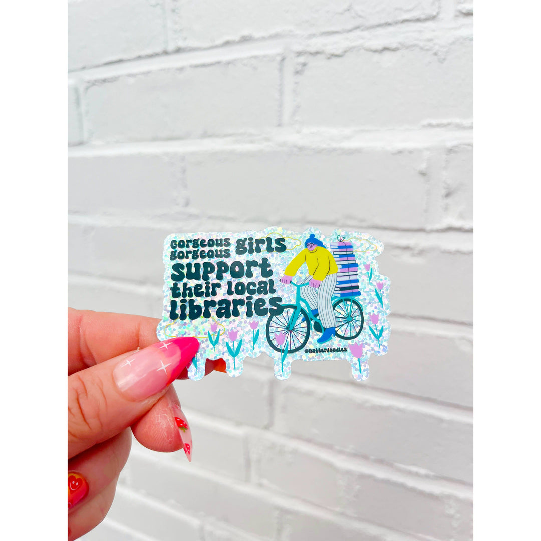 Local Libraries Glitter Sticker