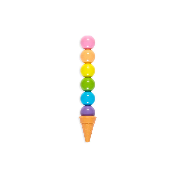 Rainbow Scoops Vanilla Scented Stacking Erasable