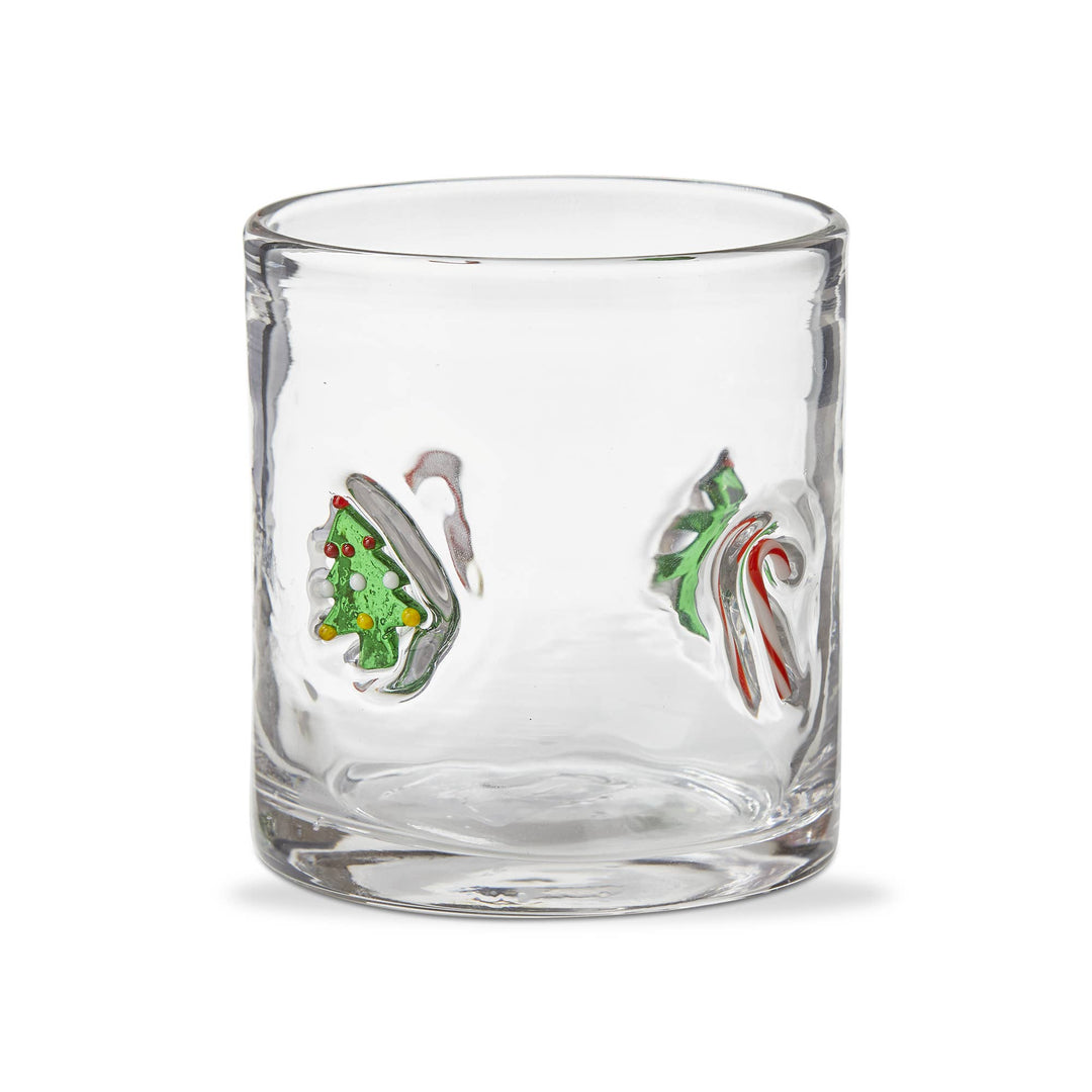 Tree & Candy Cane Glass