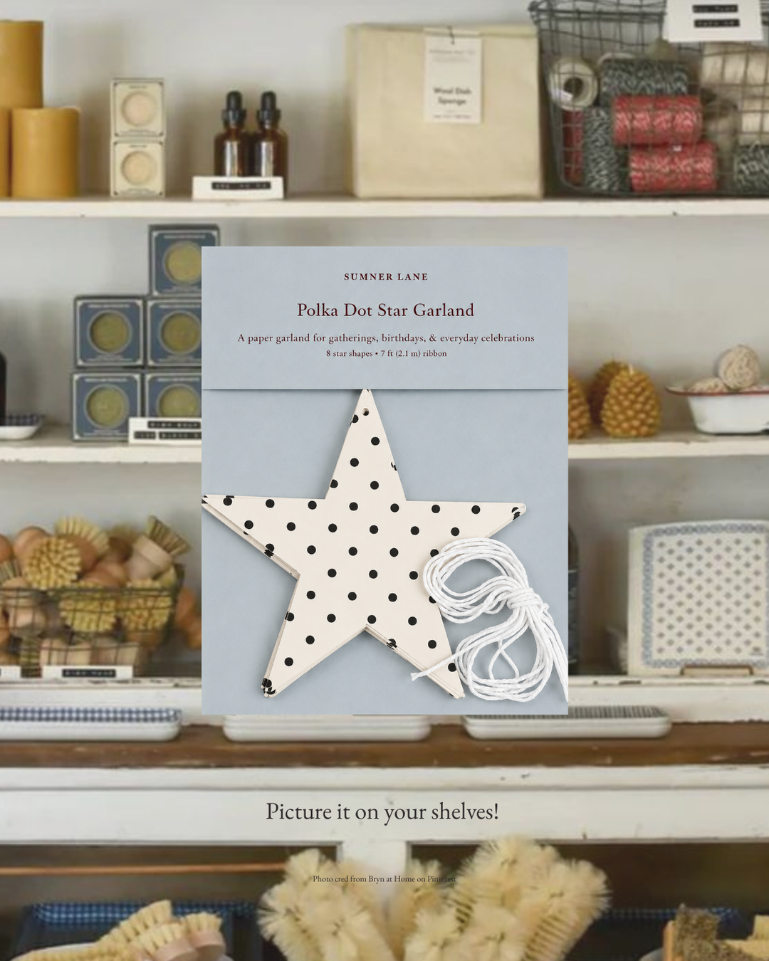 Polka Dot Star Garland