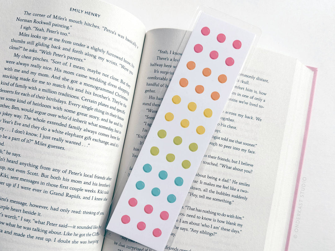 Button Candy Laminated Bookmark