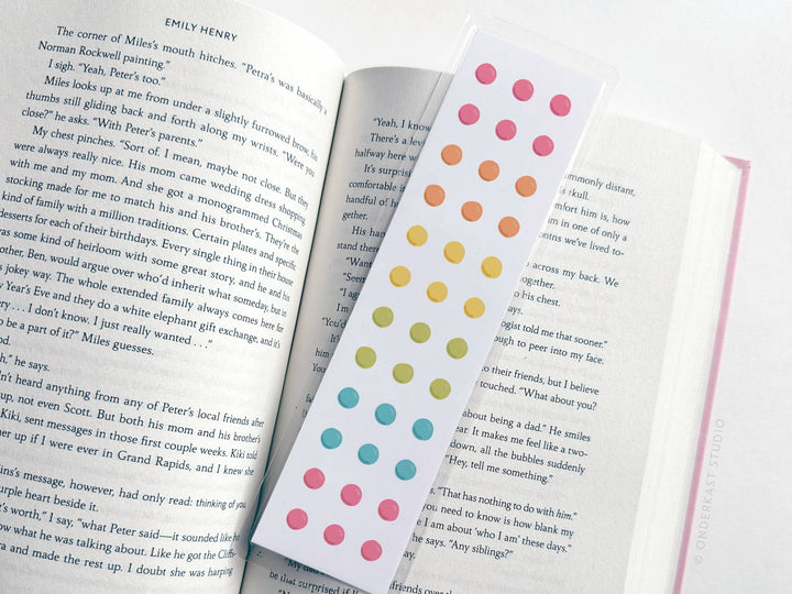 Button Candy Laminated Bookmark
