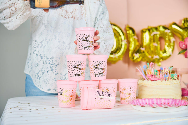 Big Birthday Energy Reusable Cups