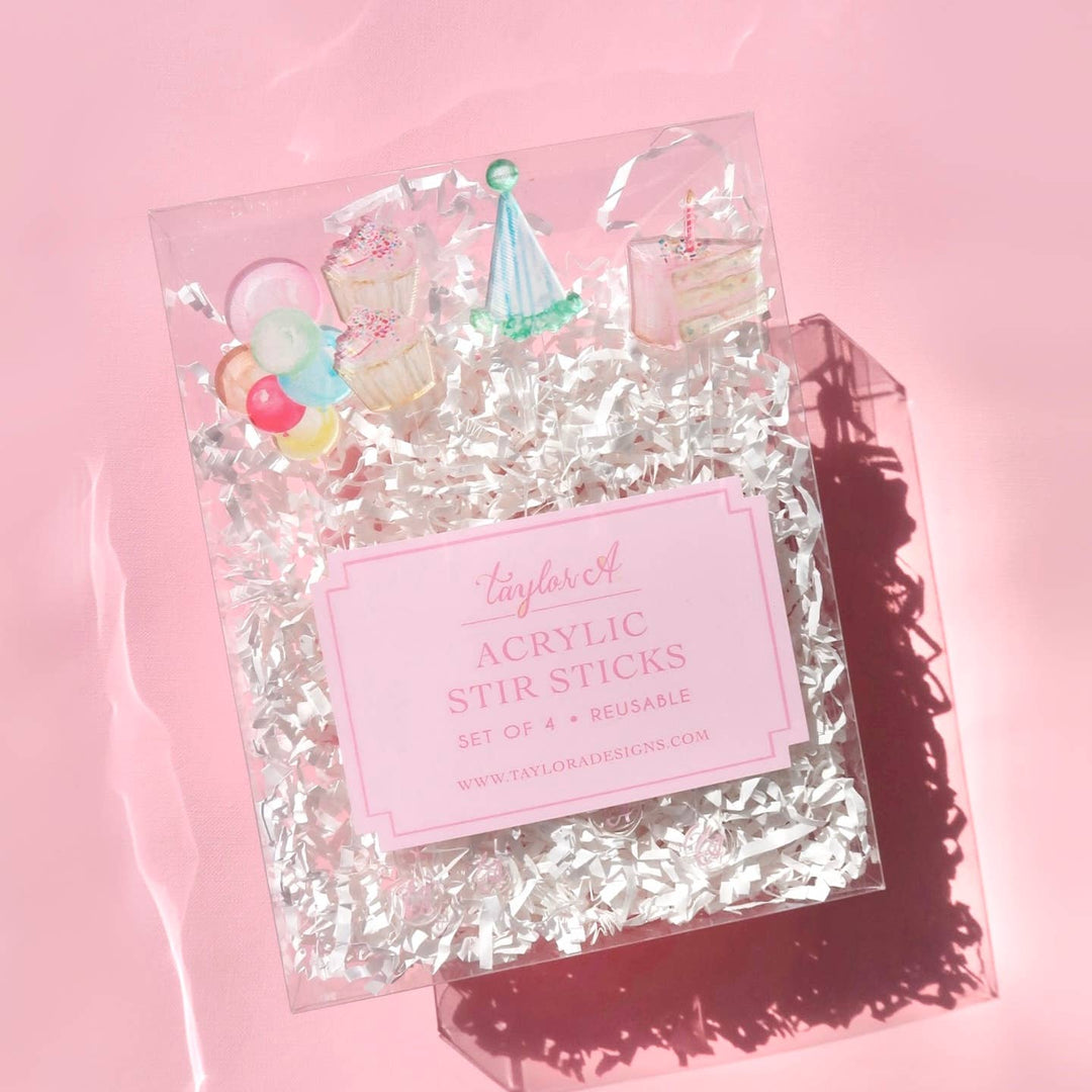 Acrylic Birthday Stir Sticks