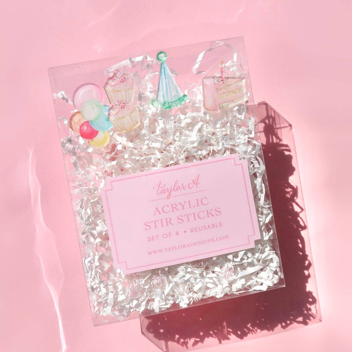Acrylic Birthday Stir Sticks
