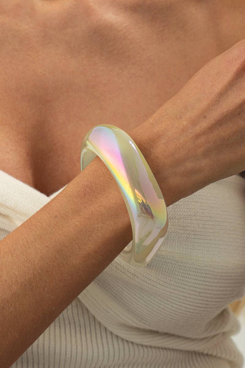 Iridescent Bracelet: White