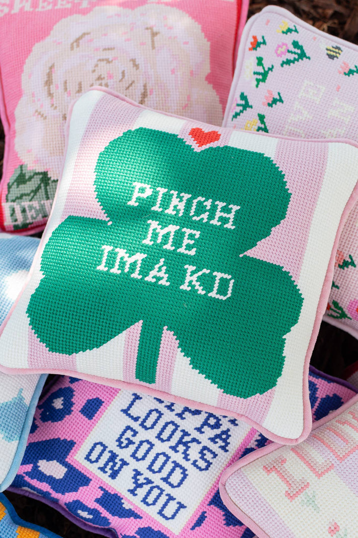 Sorority Needlepoint Pillow: Alpha Phi