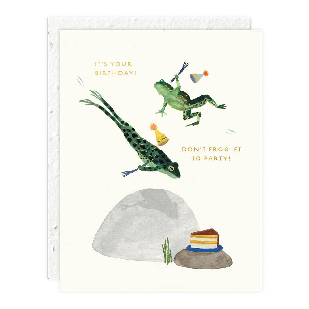 Party Frogs Birthday Card