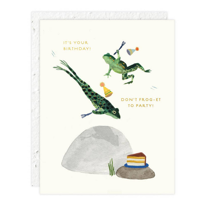 Party Frogs Birthday Card