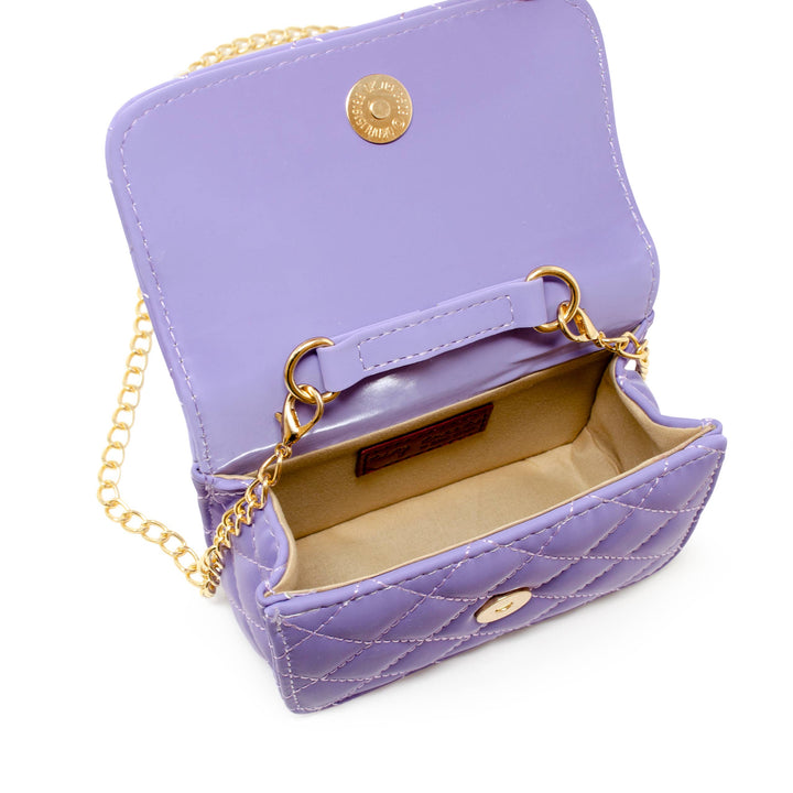 Purple Pearl Handle Handbag for Kids