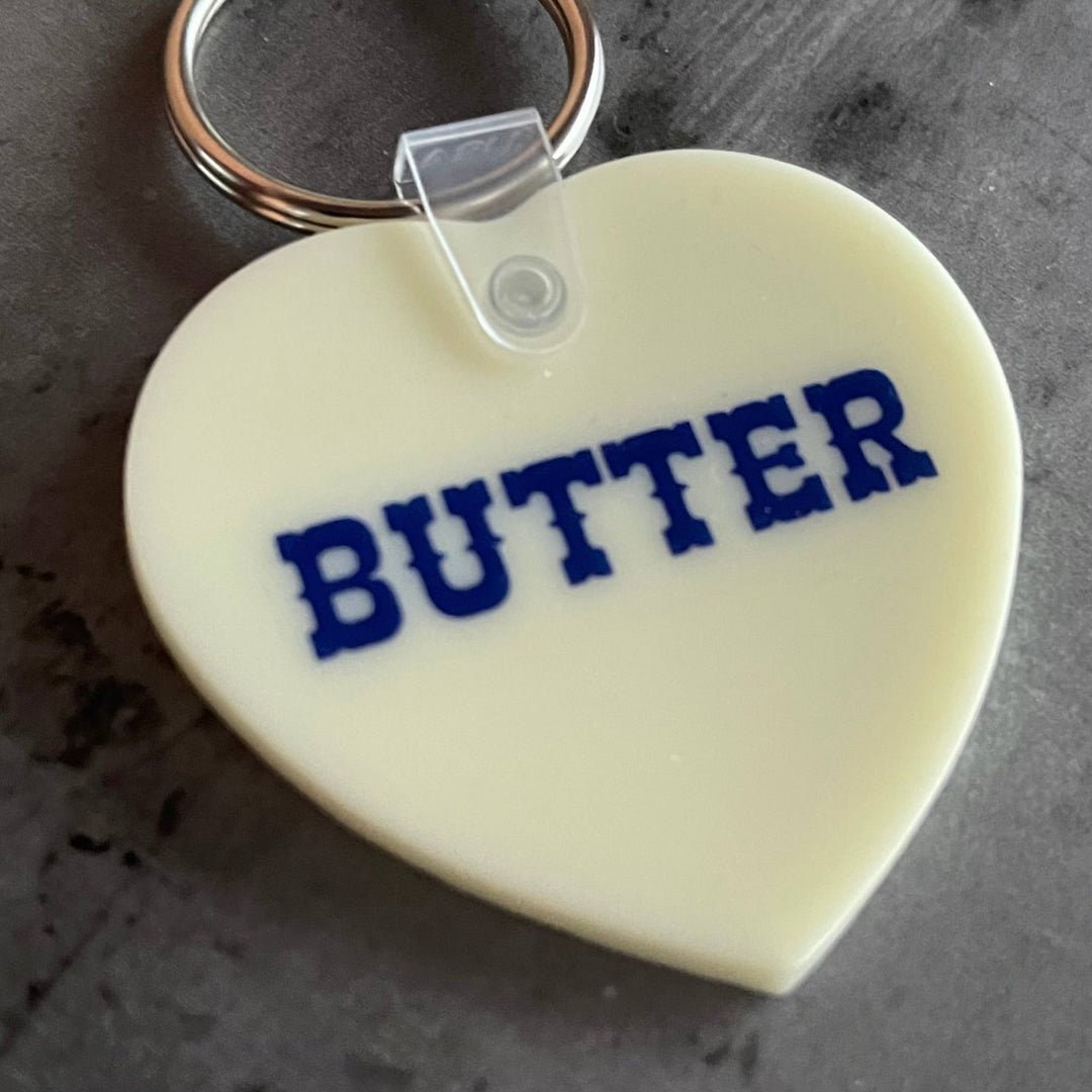 Butter heart Keychain  