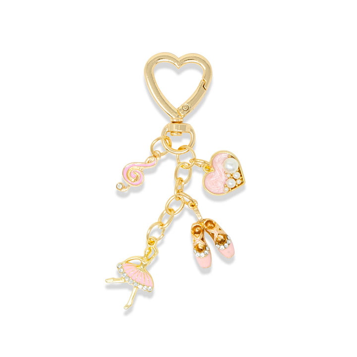Pink Tiny Quilted Ballet Charm Handbag