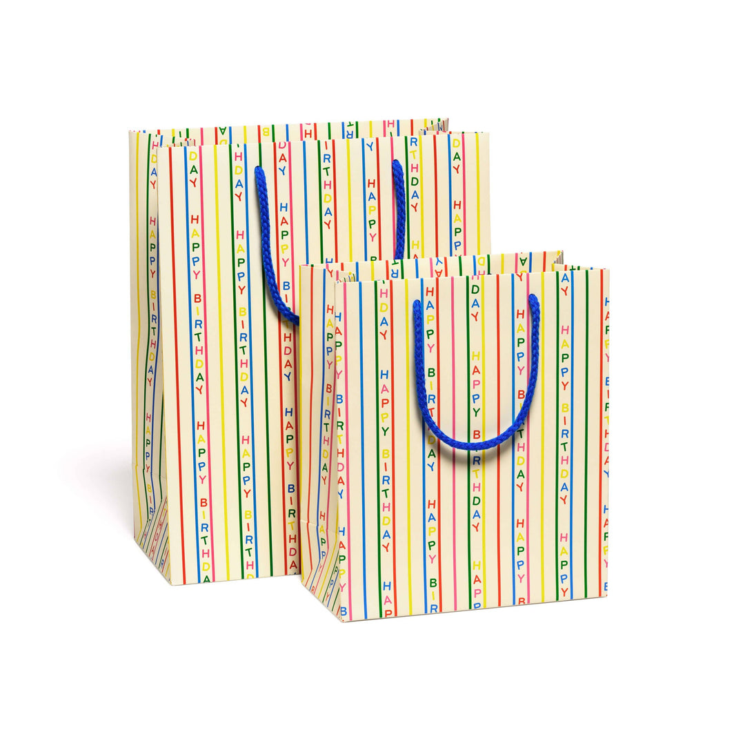 Large Birthday Stripes Gift Bag