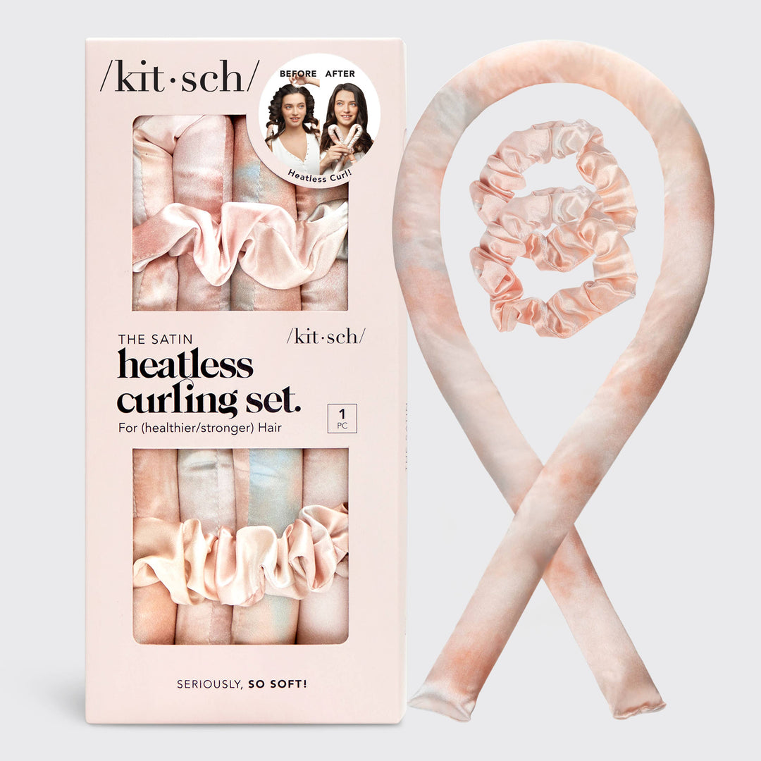 Tie Dye Satin Heatless Curling Set