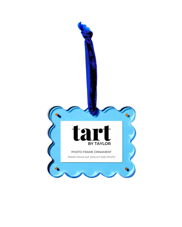 Neon Blue Frame Ornament