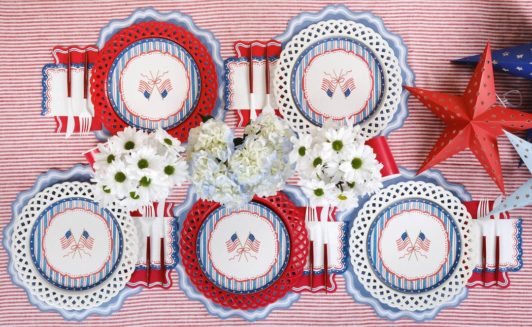 Patriotic Dessert Plates