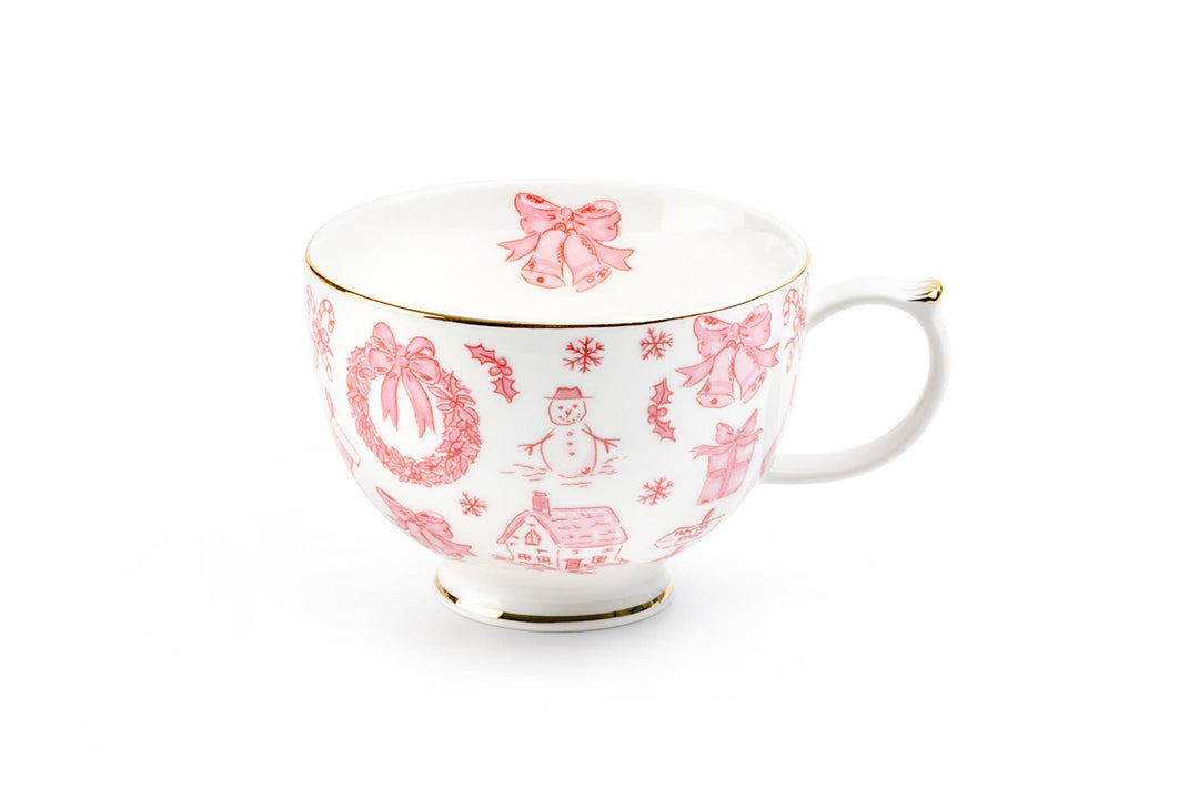 Pink Bow Porcelain Mug