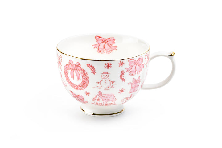 Pink Bow Porcelain Mug