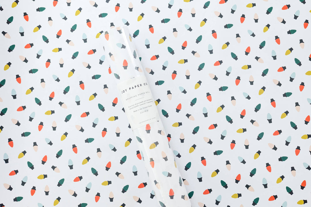 Holiday Lights Wrapping Paper Continuous Roll