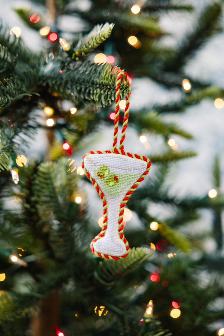 Dirty Martini Needlepoint Icon Ornament
