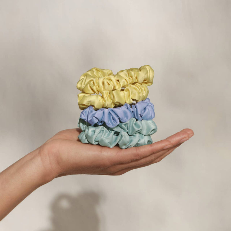Ruched Satin Scrunchies