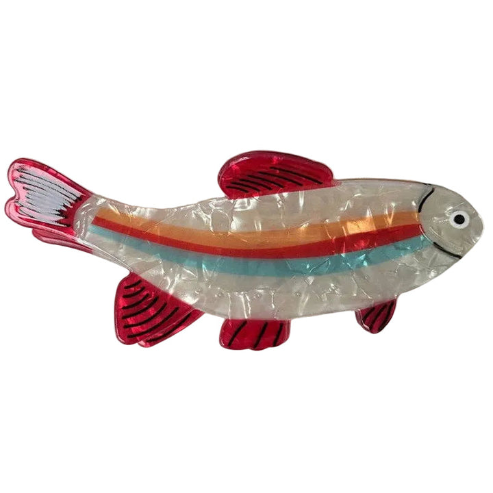 Fish Hair Clip: Red