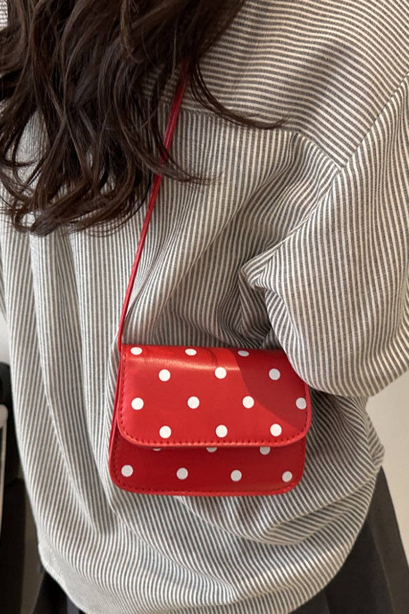 Polka Dot Mini Crossbody Bag