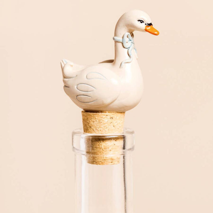 Swan Cork Bottle Stopper