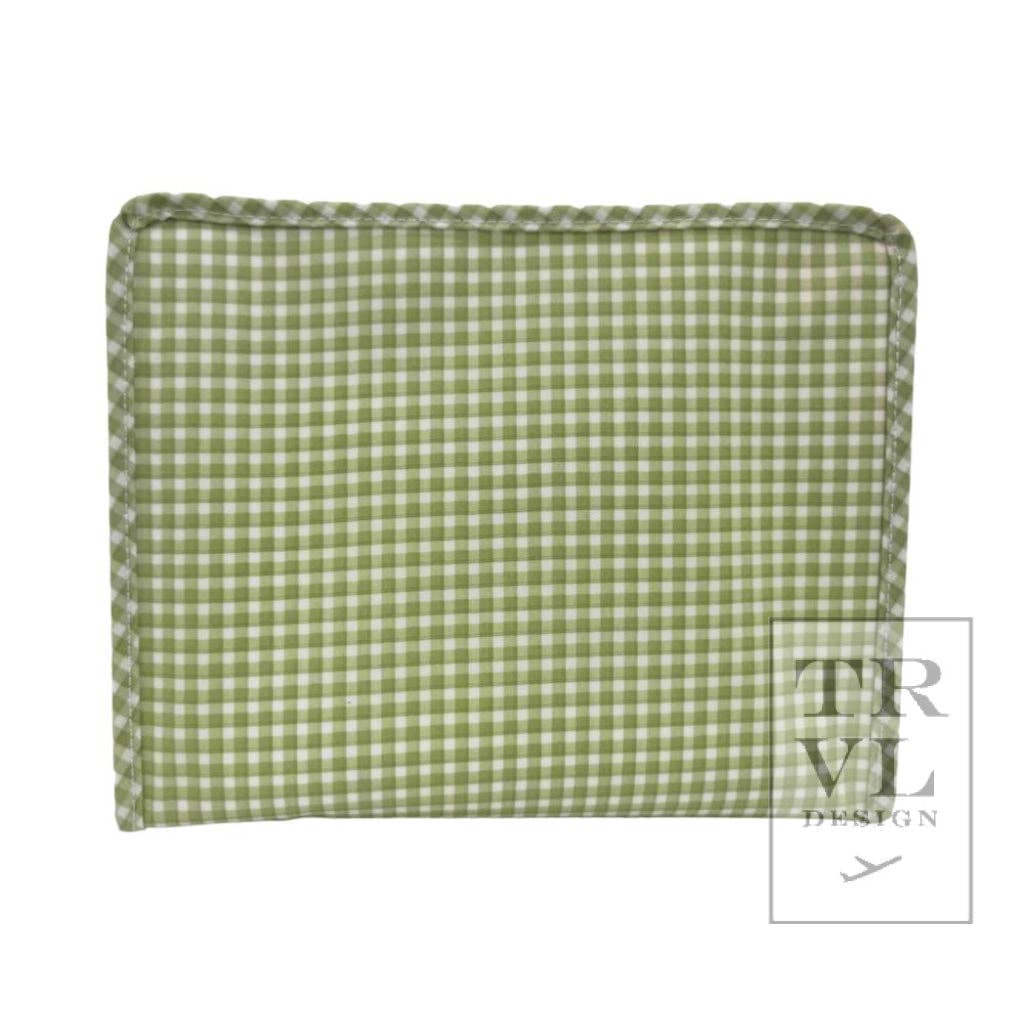 Rodeo Check Cactus Zip Pouch Roadie Large