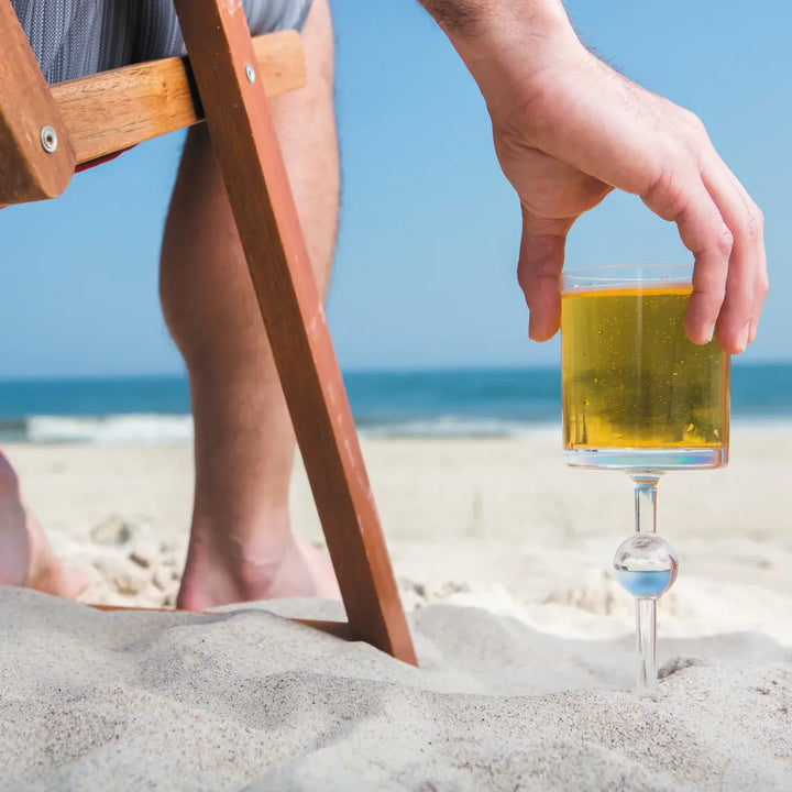 Beach Wine Glass Floating Sand Summer