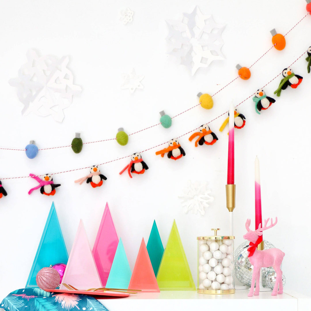 Light Bulb Felt Garland