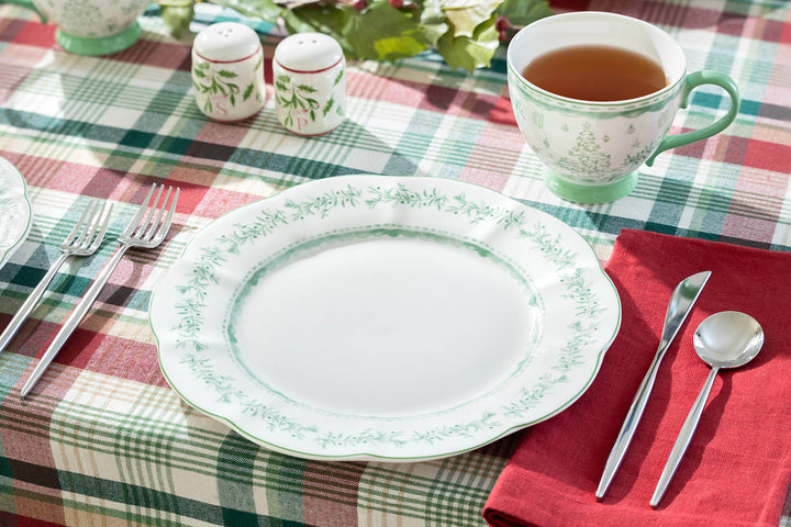 Festive Greenery Porcelain Plate