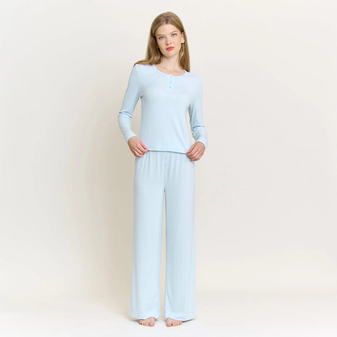 Dreamy Blissful Long Henley Set