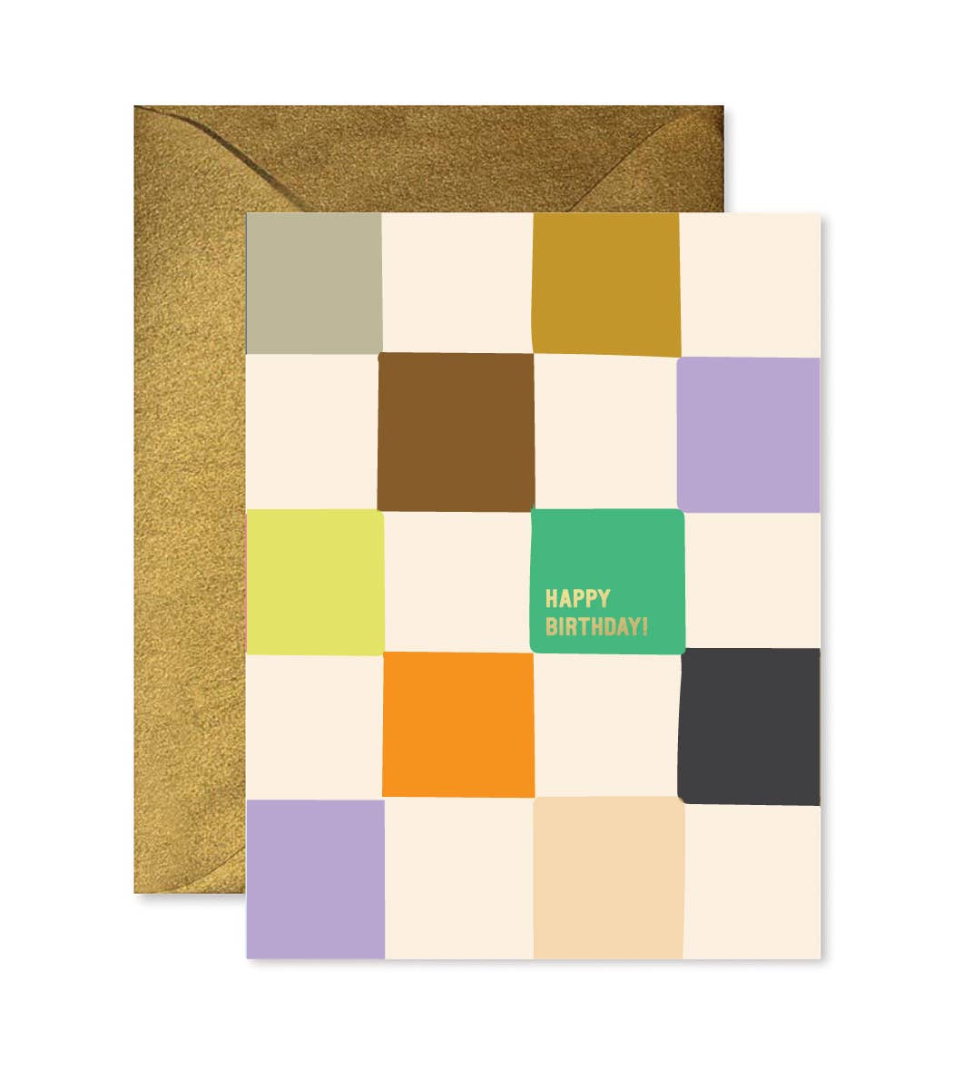 Checkerboard Birthday Card