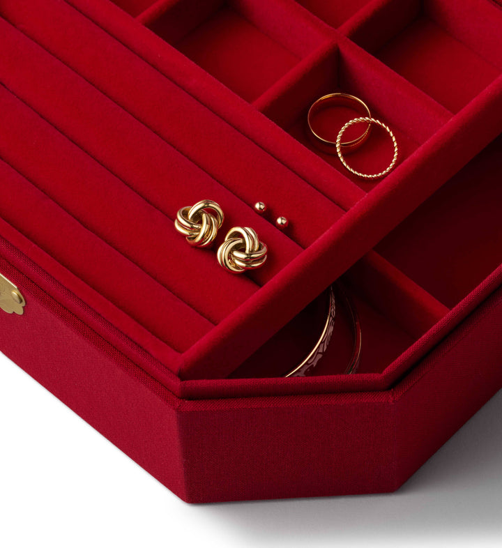 Gemma Embroidered Jewelry Box