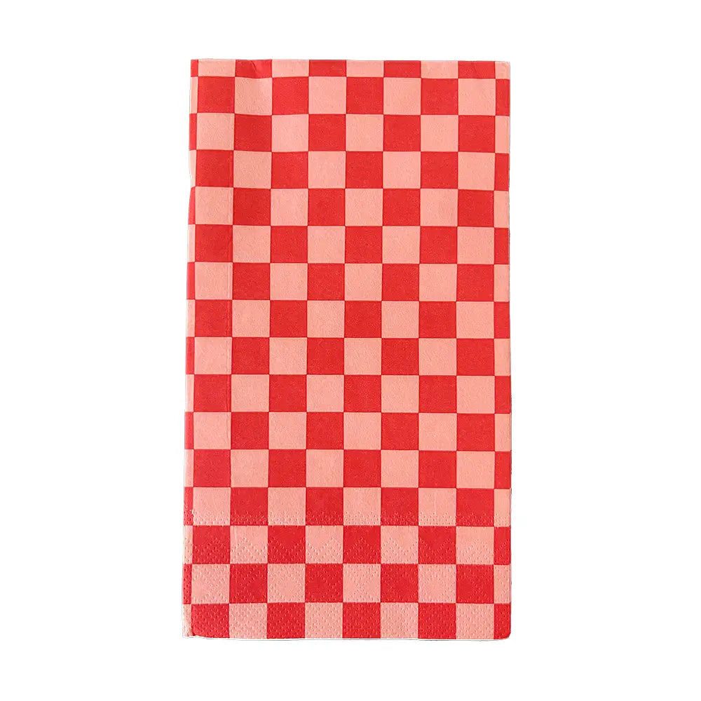 Check It! Cherry Crush Check Guest Napkins